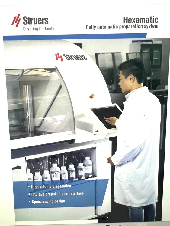 2014 STRUERS Hexamatic laboratory specimen prep machine grinding and polishing automatic  | CNC EXCHANGE